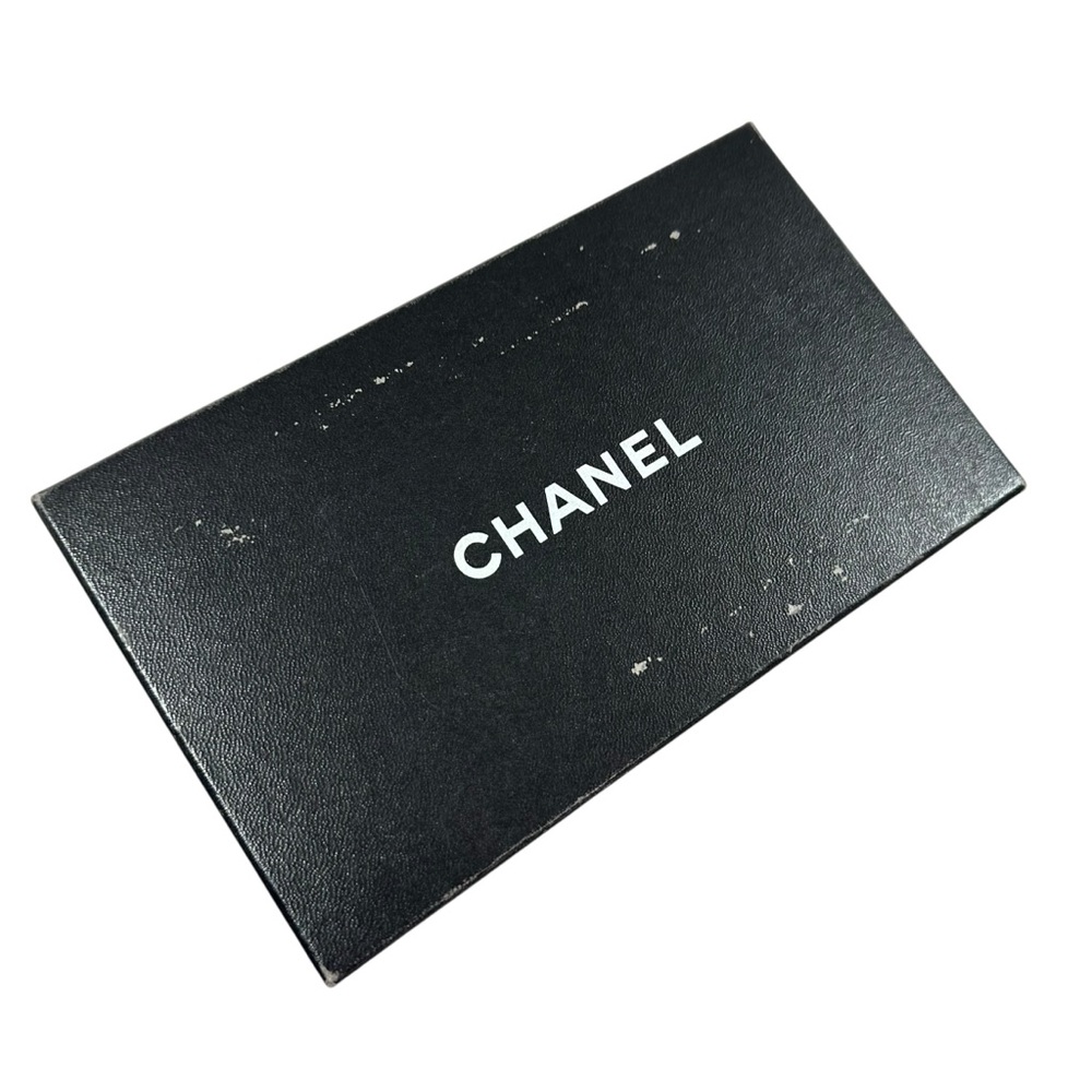 CHANEL Black Quilted Caviar Leather Trifold Wallet with Burgundy Trim - Picture 15 of 15